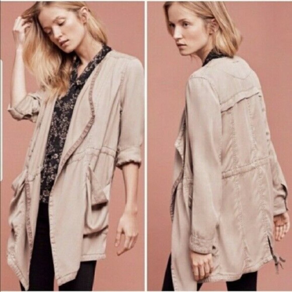 Anthropologie Hei Hei Morgan Utility Jacket Tan